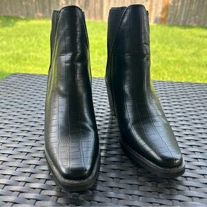 COPY - Yoki Black Western Style Boots Size 8